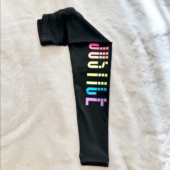 🆕Justice Girl’s Rainbow Graphic Leggings - Picture 4 of 7
